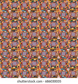 Seamless pattern with globe icon for background.