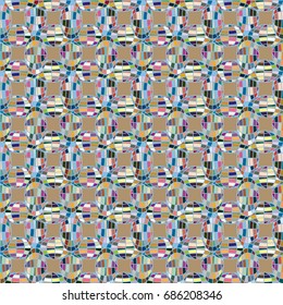 Seamless pattern with globe icon for background.