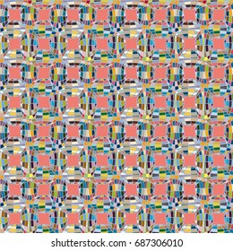 Seamless pattern with globe icon for background.