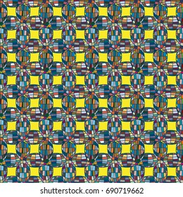 Seamless pattern with globe icon for background.