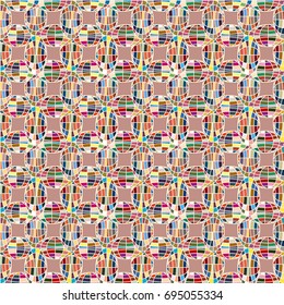 Seamless pattern with globe icon for background.
