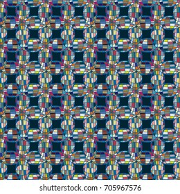 Seamless pattern with globe icon for background.