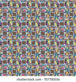 Seamless pattern with globe icon for background.