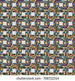 Seamless pattern with globe icon for background.