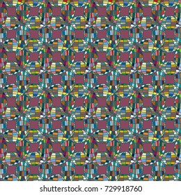 Seamless pattern with globe icon for background.