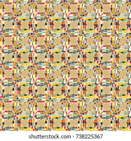 Seamless pattern with globe icon for background.