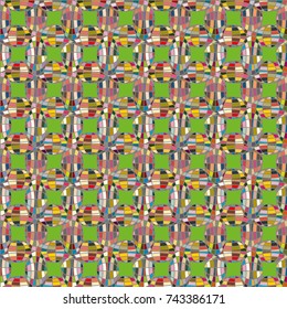 Seamless pattern with globe icon for background.