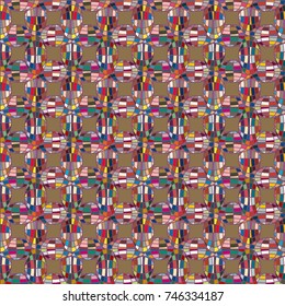 Seamless pattern with globe icon for background.