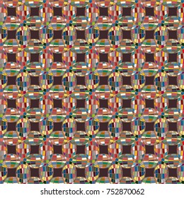 Seamless pattern with globe icon for background.