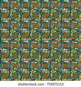 Seamless pattern with globe icon for background.