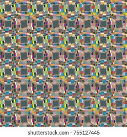 Seamless pattern with globe icon for background.