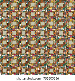 Seamless pattern with globe icon for background.