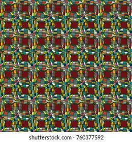 Seamless pattern with globe icon for background.