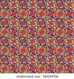 Seamless pattern with globe icon for background.
