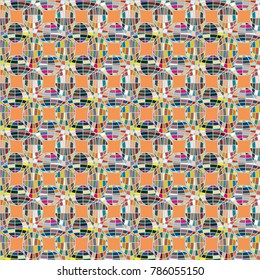 Seamless pattern with globe icon for background.