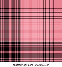 Patrón inmaculado en gloriosos colores rosa y negro para manteles, tela, textiles, ropa, manteles y otras cosas. Imagen vectorial.