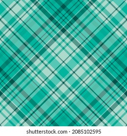 Seamless pattern in glorious turquoise colors for plaid, fabric, textile, clothes, tablecloth and other things. Vector image. 2
