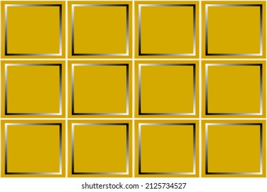 Seamless pattern of glowing golden square or box. Vector design. For textile or printing or paper, wrap use. Elegance and luxury greeting on Merry  Christmas and happy new year's concept.