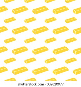 Seamless Pattern With Gold Bar