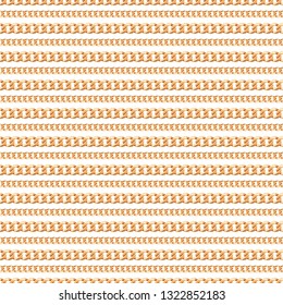 Seamless pattern of Gold chain lines on white background. Vector illustration. Can use as background, t shirt design, textile print, clothing and linen, wallpapers, wrapping paper