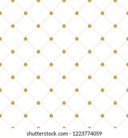 Seamless pattern gold color for christmas. Welcome winter isolated on white background. Vector illustration