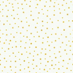 Seamless Pattern Of Gold Foil Confetti And Stars  On Watercolor Background
