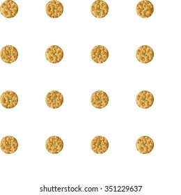 Seamless Pattern with gold glitter polka dot. Can be used as repeated pattern. Vector illustration.