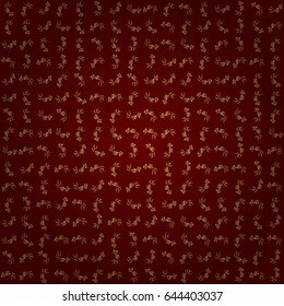 Seamless pattern of gold glitter stripes, zigzag chevron, wavy stripe, seamless texture golden lines on red. Hand drawn vector pattern for cards, invitation, wedding, wrapping paper.