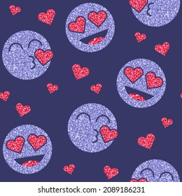 Seamless pattern with gold glittering stars on stripe background. Vector illustration for print, scrapbook or wrapping paper