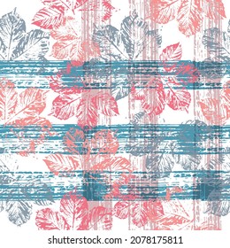 Seamless pattern with gold leaf, autumn leaves background. Modern leaf texture. Vector illustration EPS 10