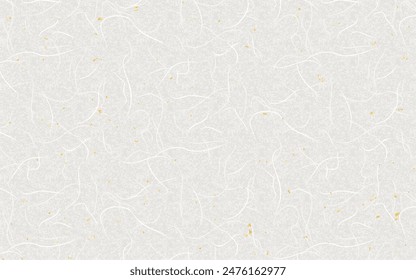 Seamless pattern of gold leaf on white washi paper. Vector file has pattern registration in swatch.