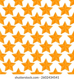 seamless pattern of gold stars on white background
