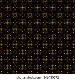 seamless pattern, gold  swastika, easily customizable color palette, use gradient, opacity masks, clipping mask, vector