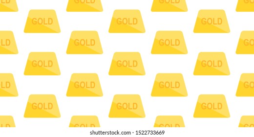 Seamless pattern with Golden bars. isolated on white background
