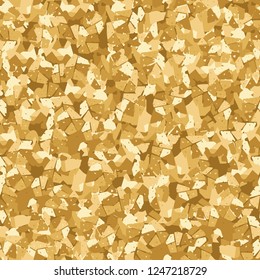Seamless pattern. Golden camouflage.