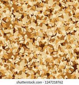 Seamless pattern. Golden camouflage.