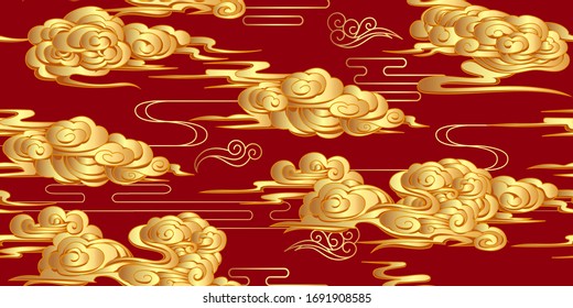 日本画 雲 のイラスト素材 画像 ベクター画像 Shutterstock