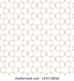 Seamless pattern with golden lines. Abstract geometric golden texture.
