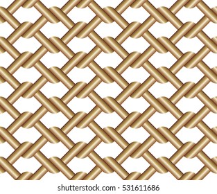 Seamless pattern of golden mesh; Vector file