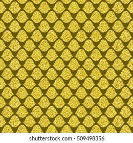 Seamless pattern. Golden squama. Simple Vector illustration