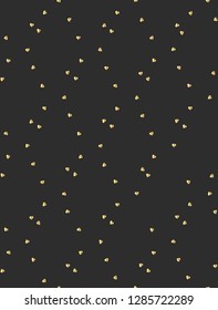 seamless pattern with golden texture and hearts