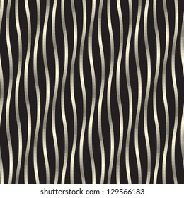 Seamless pattern. Golden texture. Luxury background with wavy iridescent stripes