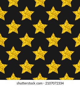 Patrón sin inconfundibles con estrellas brillantes de tinte dorado sobre fondo blanco. Ilustración vectorial. Fuegos artificiales mágicos. Fondo de Stardust brillante. Constelación. 