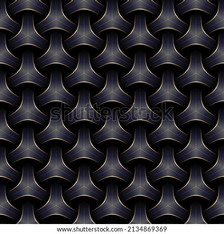 Seamless pattern goldern star luxury abstract  striped. Three pointed star