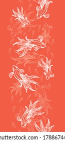 seamless pattern with goldfish