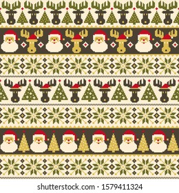 Seamless pattern of the good Nordic-style,