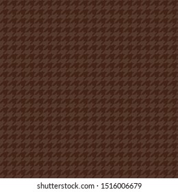 Seamless pattern in goose paw style   dark brown background.