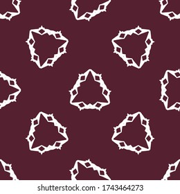 Seamless pattern with a graceful figures in geometrical style