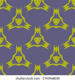 Seamless pattern with a graceful figures in geometrical style
