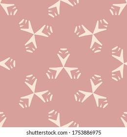 Seamless pattern with a graceful figures in geometrical style